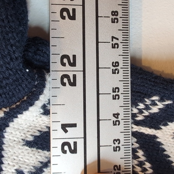 Dockers Men's Medium Knit Navy White Snowflake Winter Sweater Christmas Office - Picture 9 of 9